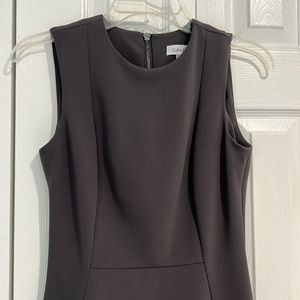 Dark Grey Professional Sheath Dress